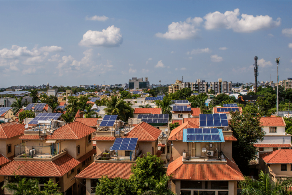 Solar Panel Powers A Neighborhood